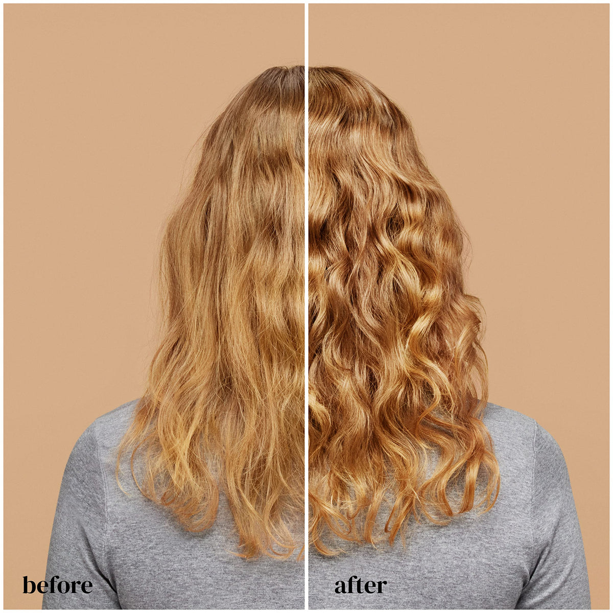 Ouidad product in hand being scrunched into curls to show easy application and activation