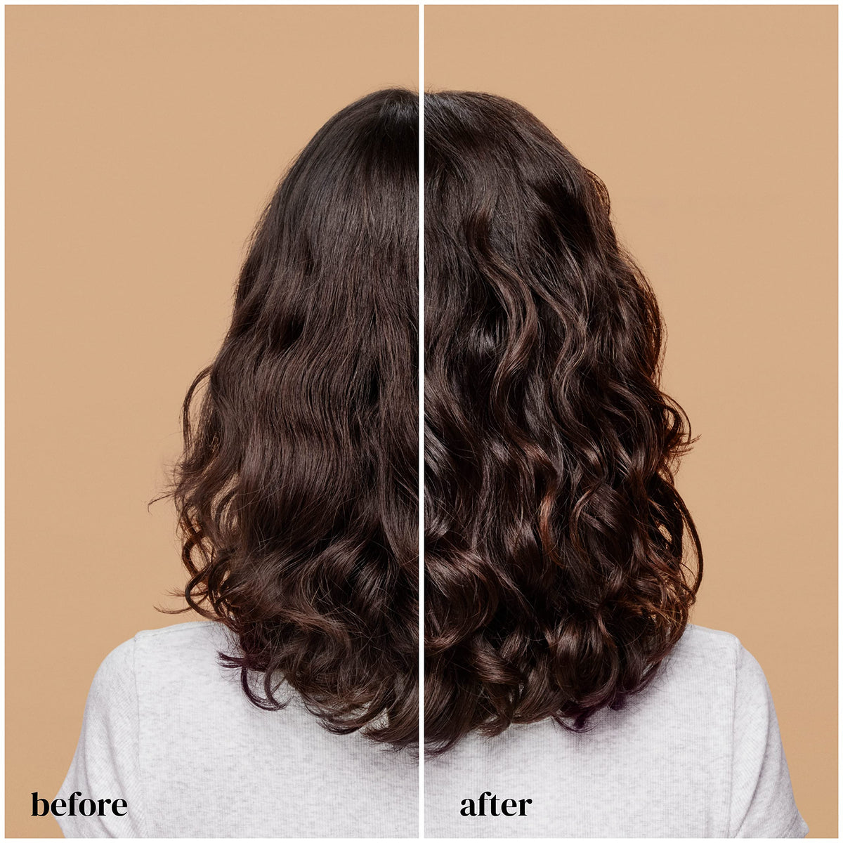 ouidad rake and shake application demo illustrating even coverage and enhanced curl formation