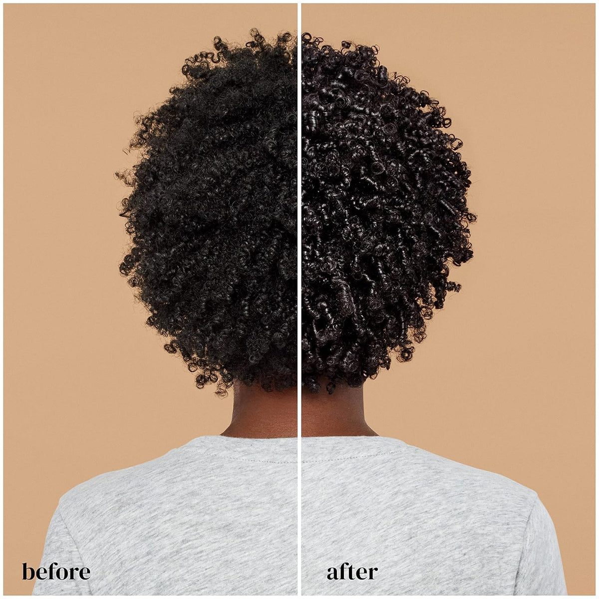 Ouidad applying mask to wet hair with wide-tooth comb for even distribution and detangling