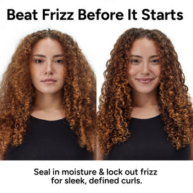 Ouidad being applied with a wide-tooth comb in the shower to detangle and define curls