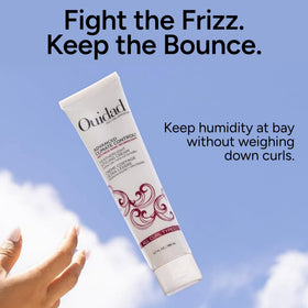 ouidad diffuser in use drying curls to add volume and reduce drying time