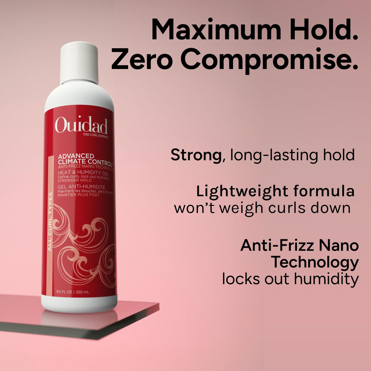 Ouidad styling with diffuser showing enhanced curl shape