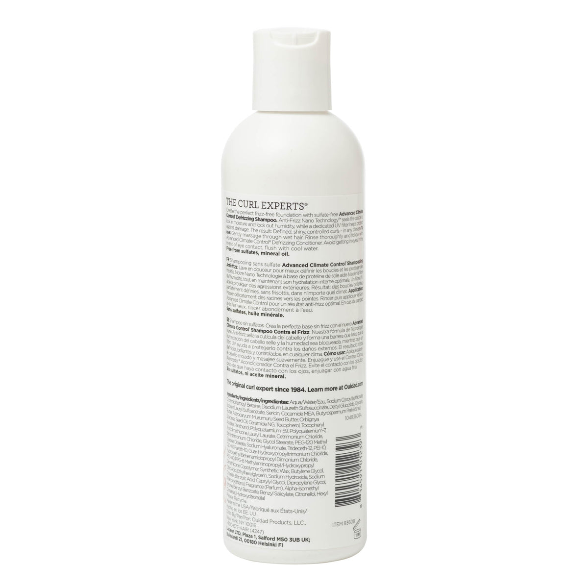 Ouidad floral scent styling elements evoking fresh fragrance without heaviness