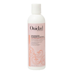 Ouidad front label of 8.5 oz bottle showing product name and benefits