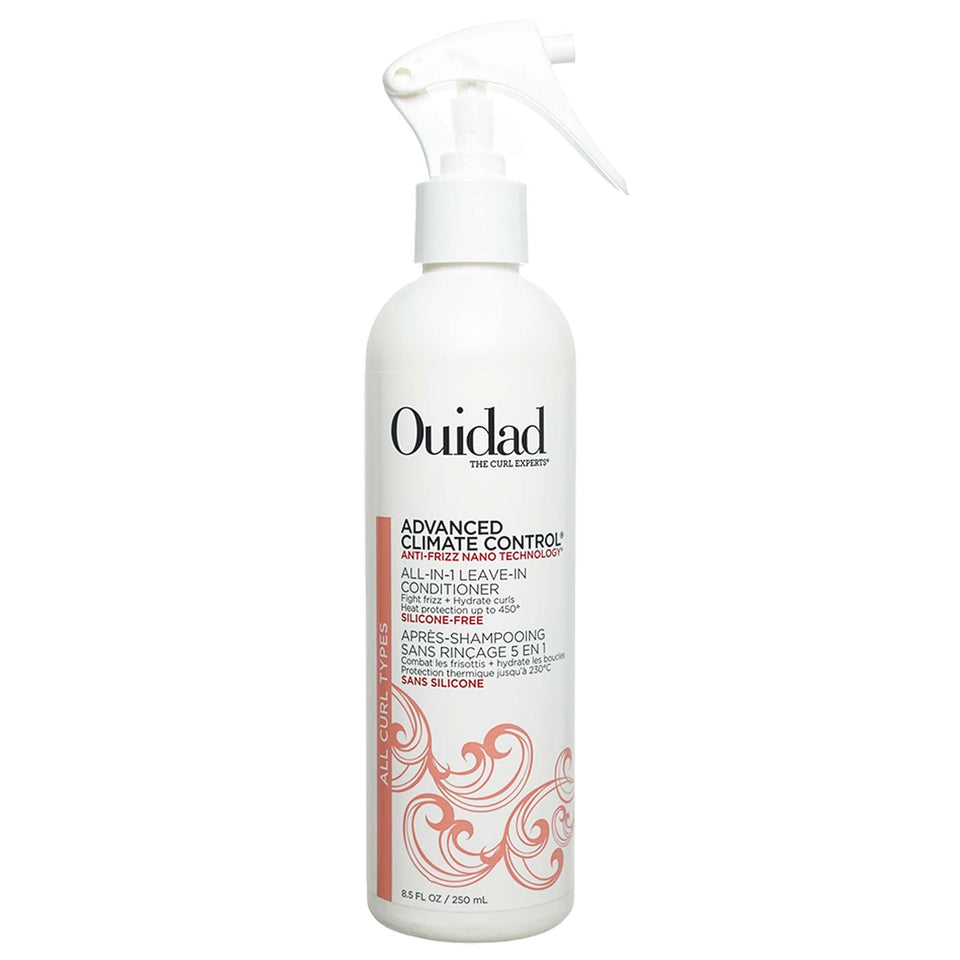Ouidad front packaging bottle showing label and size benefiting curl care