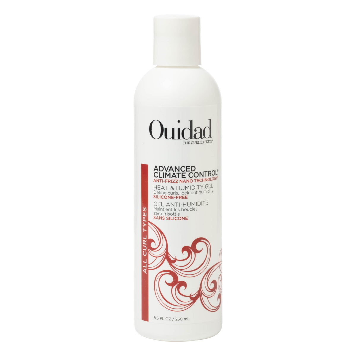 Ouidad front packaging 8.5 fl oz showing product branding and size for easy selection