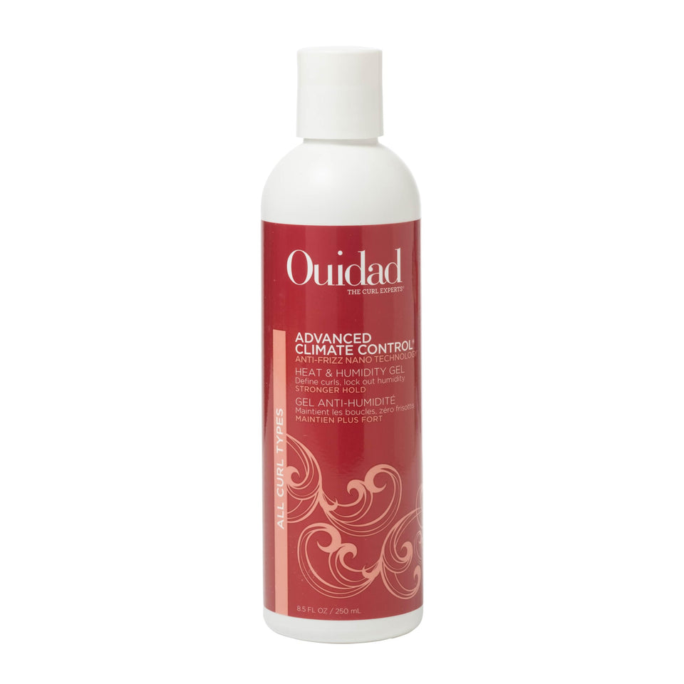 Ouidad front packaging showing travel-size gel and benefits