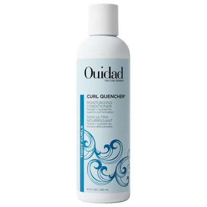 Ouidad front packaging showing 8.5 fl oz bottle and benefits