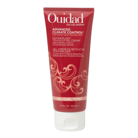 Ouidad front packaging of Featherlight Touch-Up Gel Cream shows size and branding benefit travel-ready