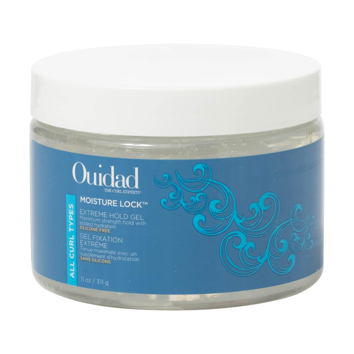 Ouidad front packaging showing product and benefits for long-lasting hold