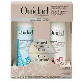 Ouidad kit front packaging showing styling duo and benefits