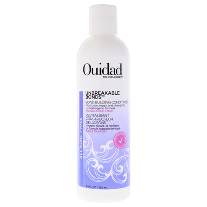Ouidad front packaging showing bottle and label with product benefits