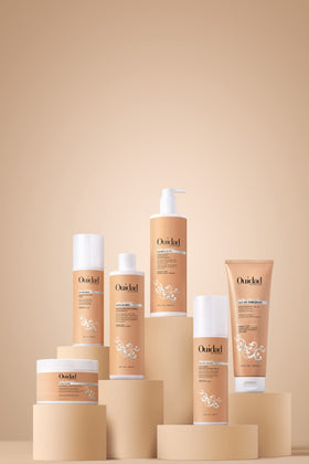 Ouidad shampoo used in salon on loose curls showing improved manageability and softness