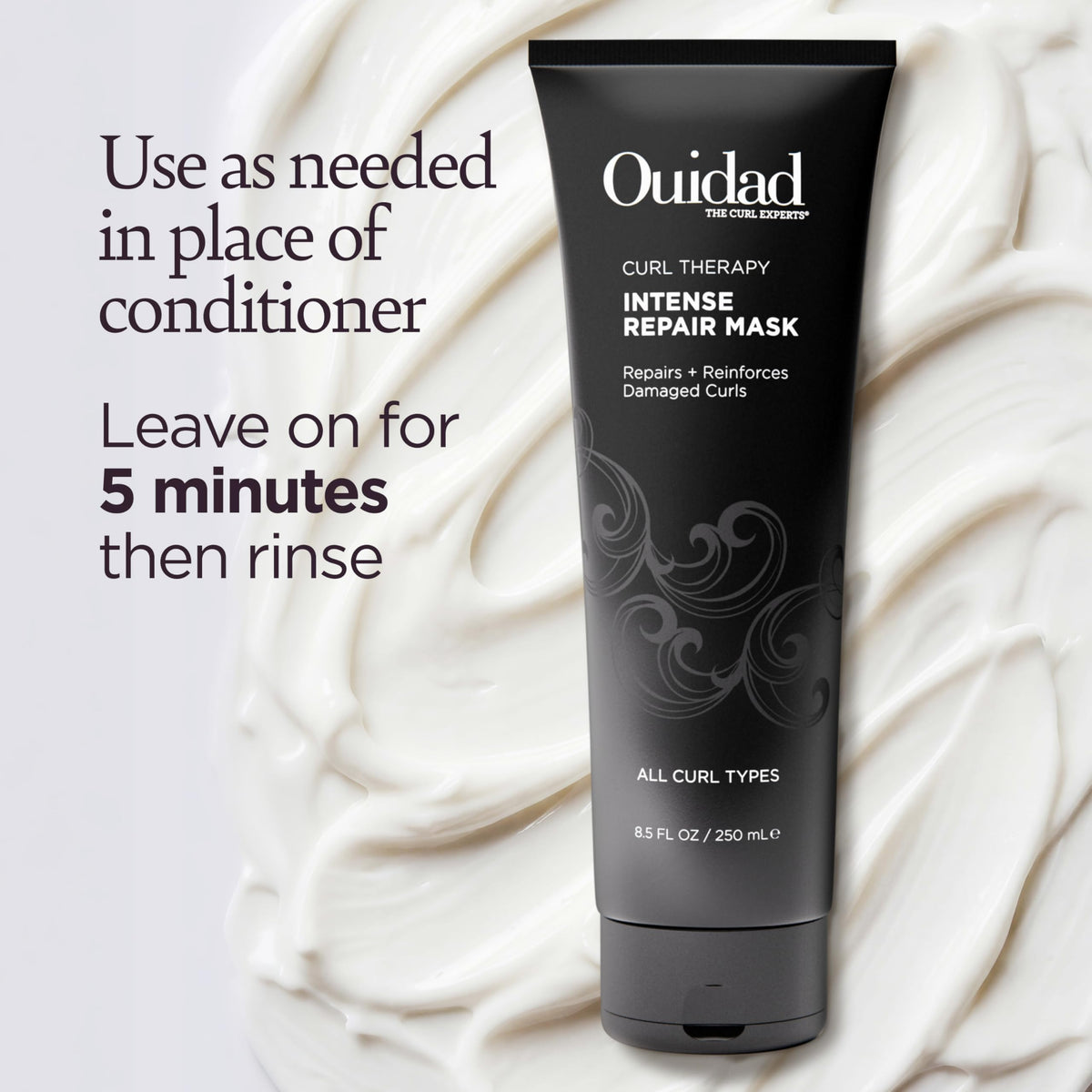 ouidad mask being used in shower illustrating home spa benefit
