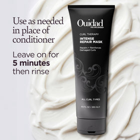 ouidad mask being used in shower illustrating home spa benefit