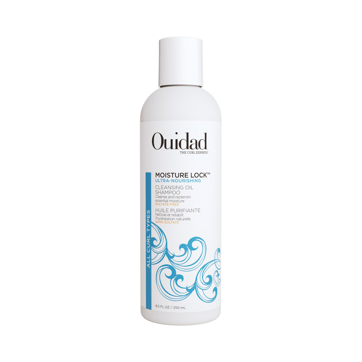 Ouidad front packaging showing label and benefits for hydrating curls