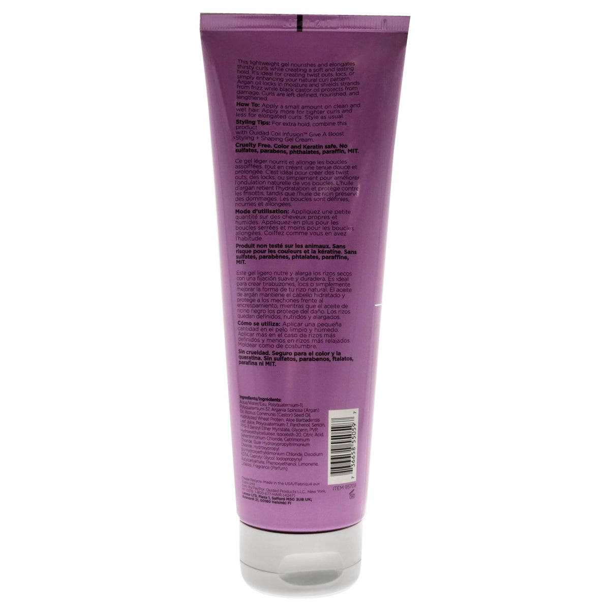 Ouidad texture close-up of gel cream showing creamy consistency and hydration benefit