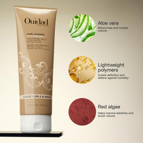 Ouidad bottle size scale comparison for volume and travel clarity