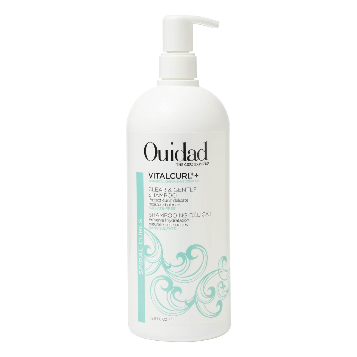 Ouidad bottle front packaging showing branding and size for clear choice