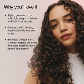 Ouidad before and after curls showing improved definition and reduced frizz benefit