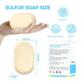 OUKEYA soap resting on ventilated dish promoting longer life