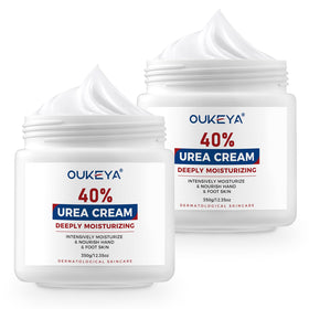 OUKEYA front packaging showing 40% urea cream for fast visible softening