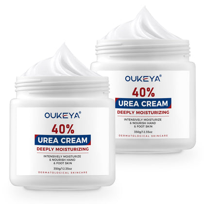 OUKEYA front packaging showing 40% urea cream for fast visible softening