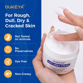 OUKEYA jar on bathroom shelf lifestyle showing daily use convenience and care