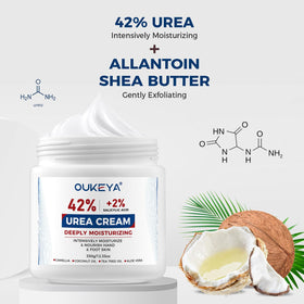 OUKEYA cream close-up highlighting rich non-greasy texture for deep moisturization