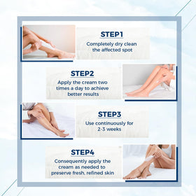 OUKEYA cream in hand demonstrating spreadability and quick hydration benefit