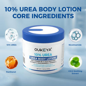 OUKEYA cream texture close-up revealing smooth, fast-absorbing formula