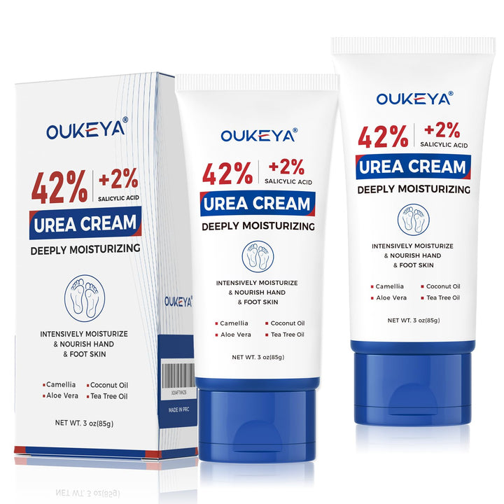 OUKEYA front packaging showing 3 oz tube and clear product branding benefits