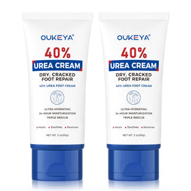 OUKEYA front packaging 3 oz tube showing brand and strength, helps repair heels