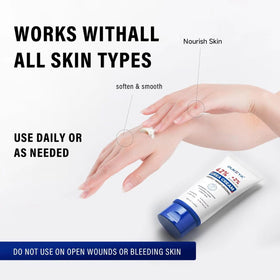 OUKEYA hand application demo showing quick absorption and non-greasy benefit