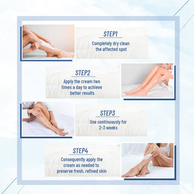 OUKEYA used at bedtime with socks showing overnight deep-care benefit