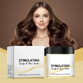 OUKPANE applying balm to scalp demonstrating targeted hydration
