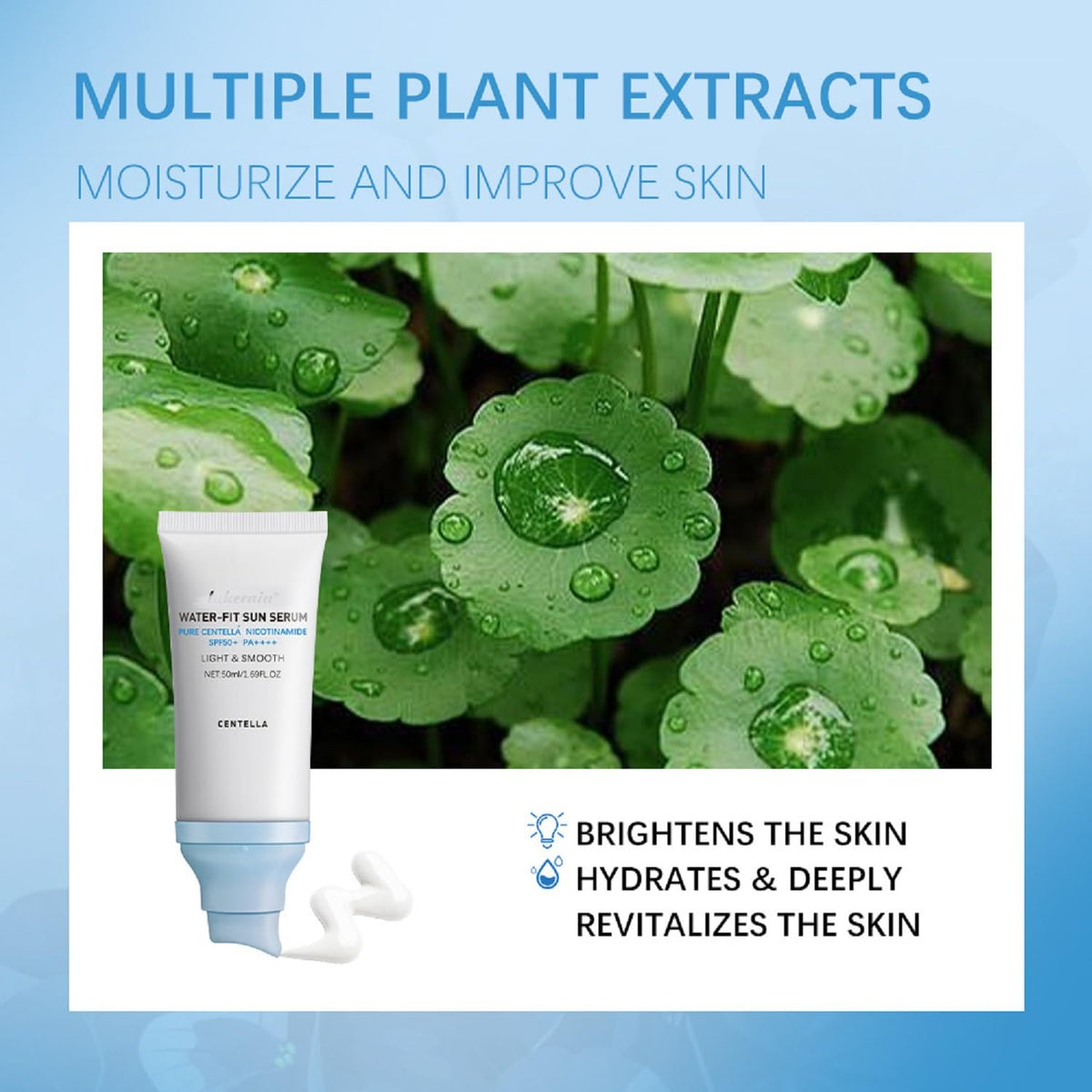 OUKPANE applied on model cheek showing non-greasy dewy finish benefit