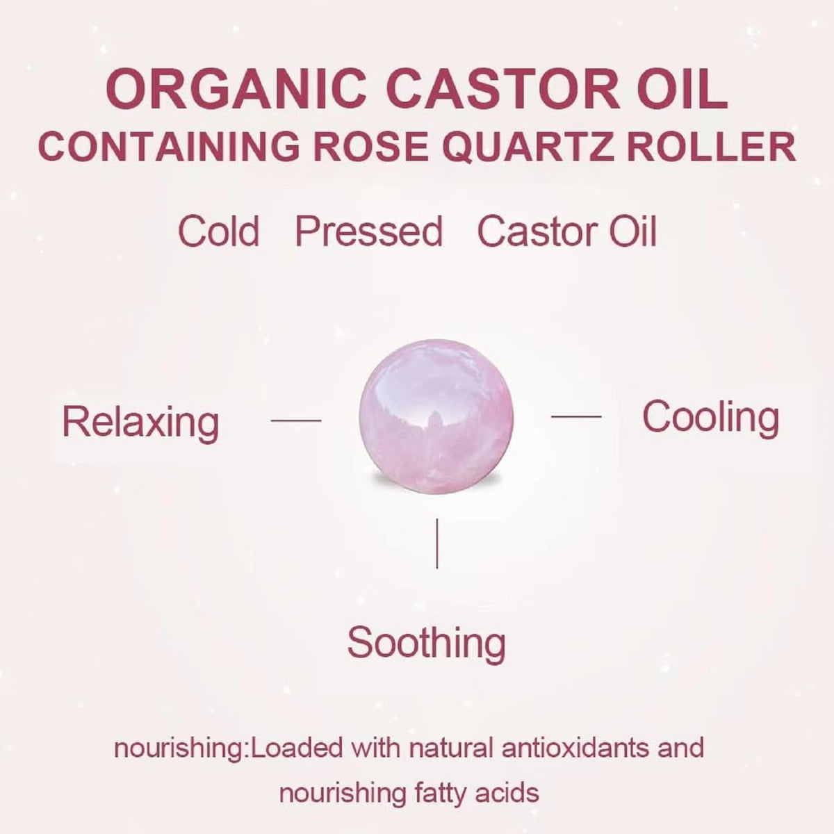 OUKPANE rose quartz stone detail conveying cooling massage benefit