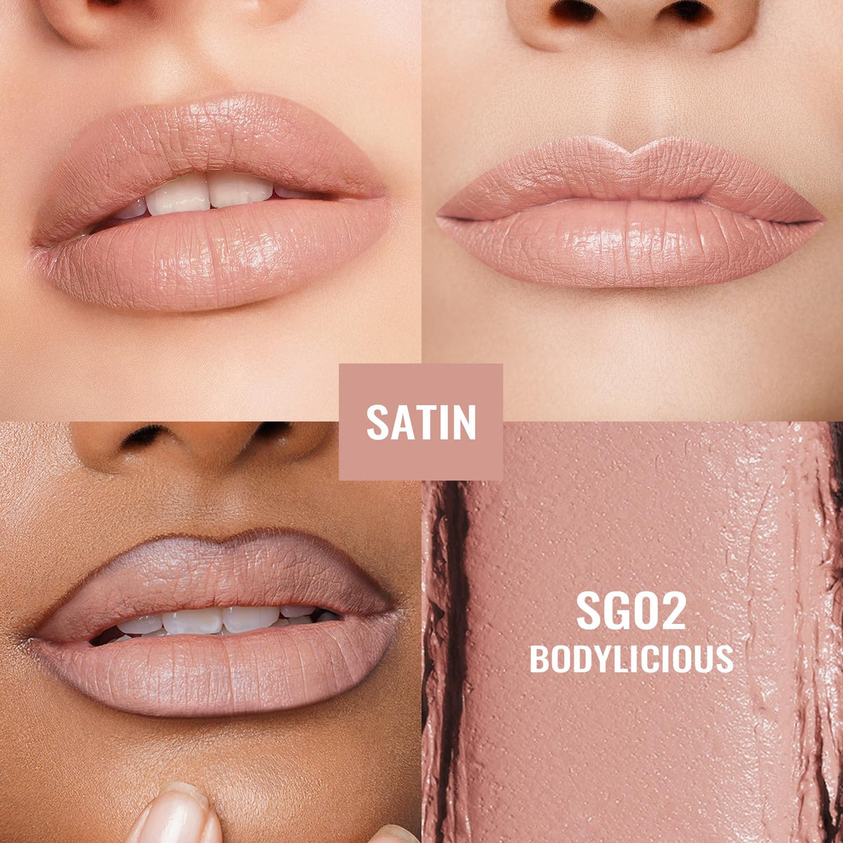 Oulac lipstick cap detail with embossed branding conveying premium packaging and durability benefit