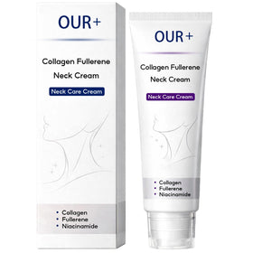 OUR+ front tube packaging showing product name and travel-ready convenience