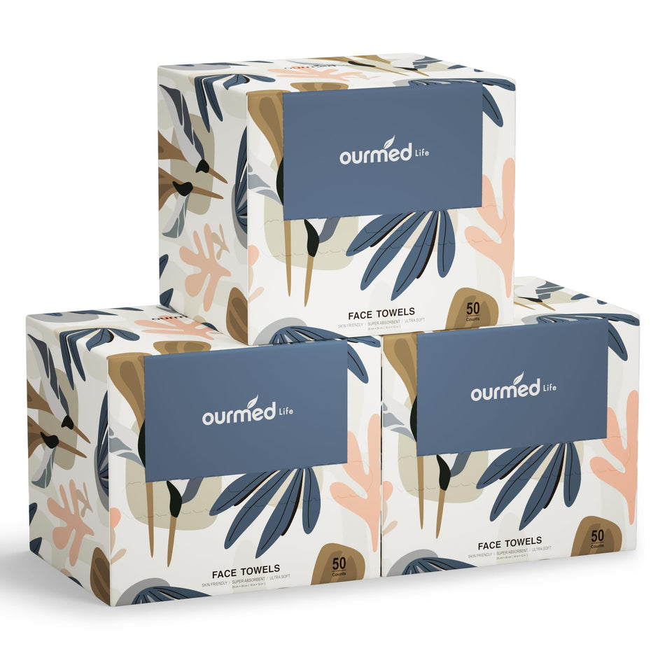 ourmed life front packaging showing 150-count and size benefits