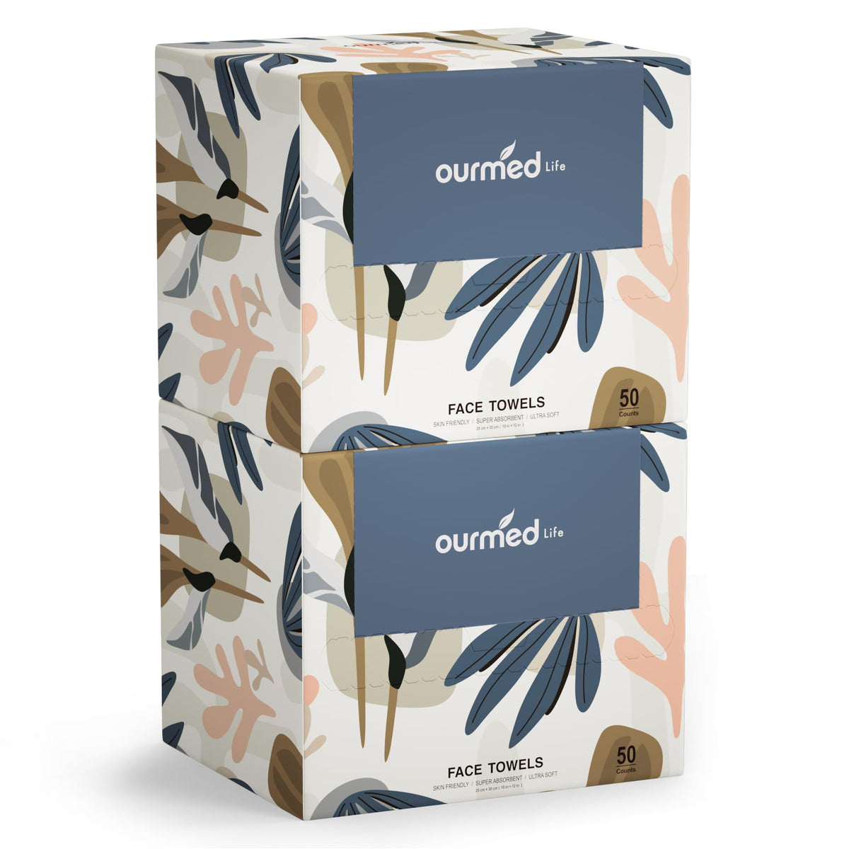 ourmed life front packaging showing 100-count pack and size benefits