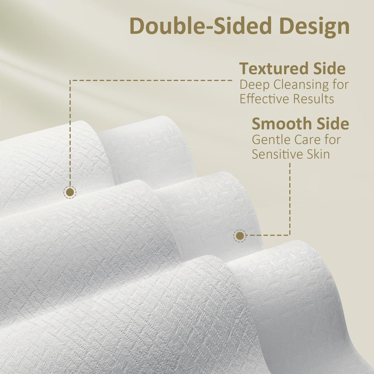 ourmed life towel held in hand to show extra-large 10 by 7.9 inch scale and coverage
