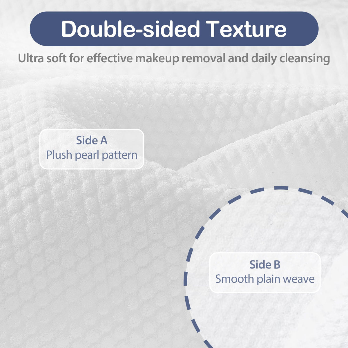 Ourmed Life towel removing makeup from eye area gently and effectively
