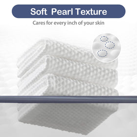Ourmed Life towel held in hand showing 11x9 size for full-face coverage