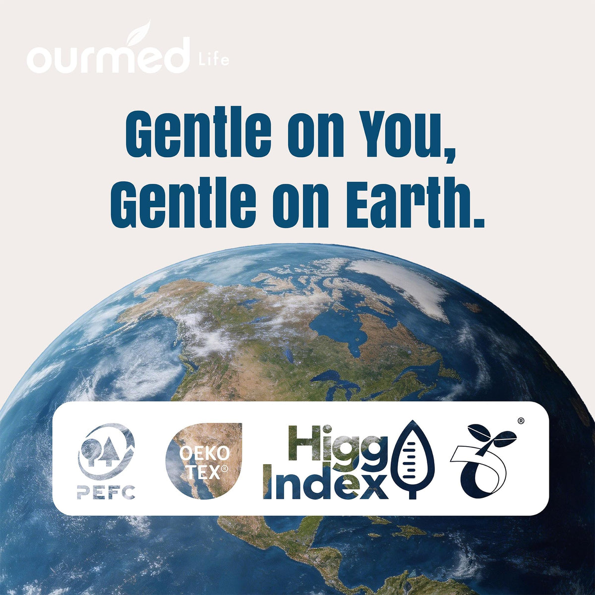 ourmed life travel essentials lifestyle with backpack showing convenient hygiene