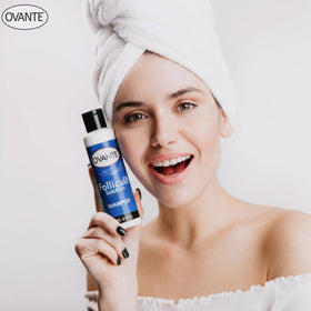 OVANTE concept before-and-after hair image portraying cleaner, more manageable-looking hair