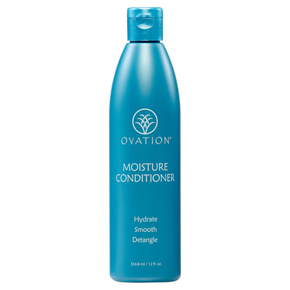 Ovation Moisture Conditioner front packaging showing product name and size for clear identification