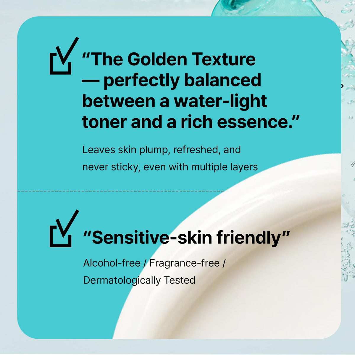 OVERLAPS applying toner after cleansing to demonstrate redness relief