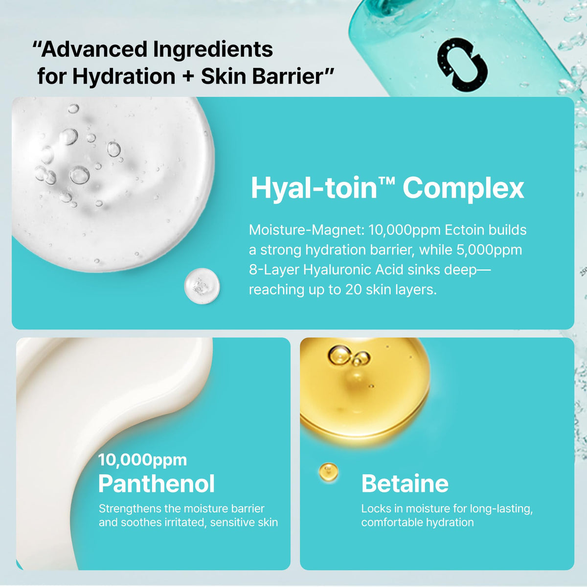 OVERLAPS in bathroom routine showing calming step for sensitive skin